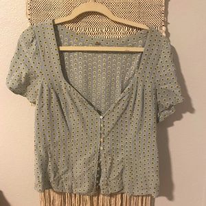 Free People Floral Button-up
